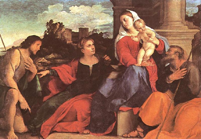 Palma Vecchio Sacred Conversation Norge oil painting art
